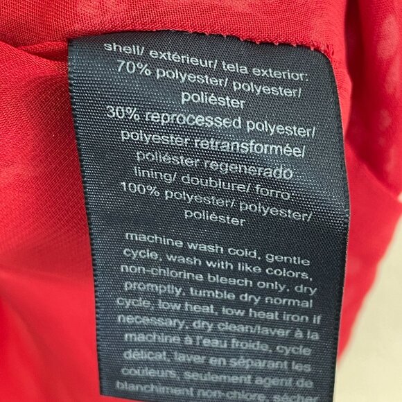 Tommy Hilfiger Womens Plus 2X Red Floral Blouse Long Sleeve Front Neck Tie Top - Picture 5 of 10